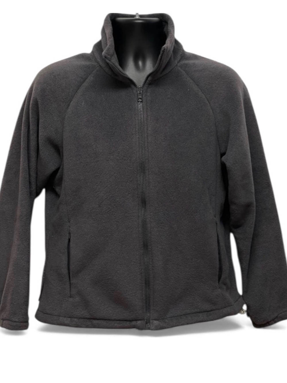 Columbia Charcoal Gray Fleece Jacket Women’s Medium Full Zip